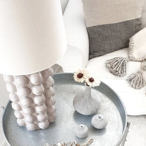 Hallbergs Belysning - Bubbels Lampfot Brooken grey