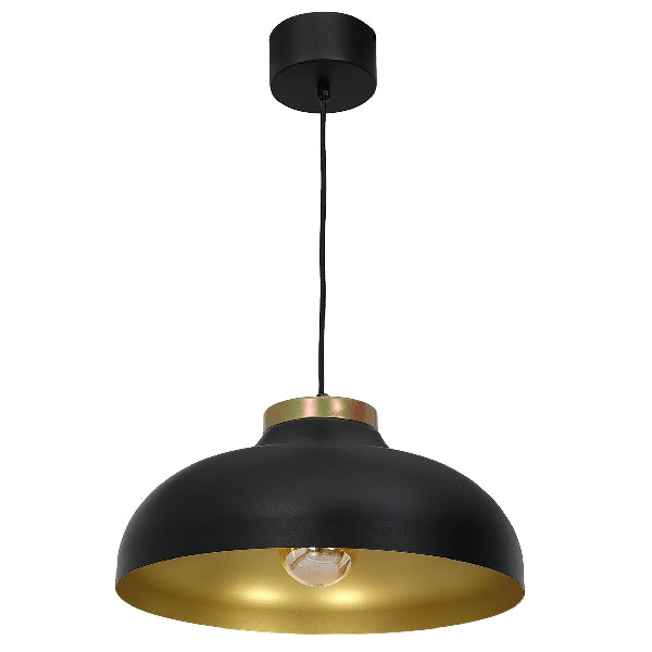 Hallbergs Belysning - Basca Taklampa - Svart/Guld