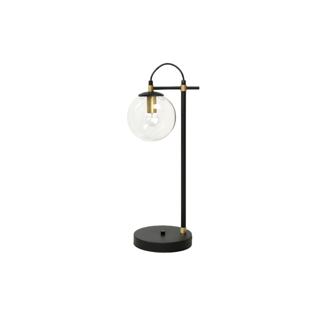 Hallbergs Belysning - Perla 1 Bord - Mässing/Svart
