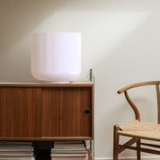 Totem Table Single Lamp - Opal Glass Shade (B)