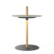Nivel Pedestal Liten Vit Ek med Vit Skugga