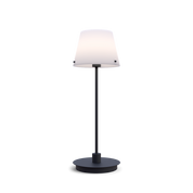 Herstal - Bordslampa Gil il Grande svart/opal glas