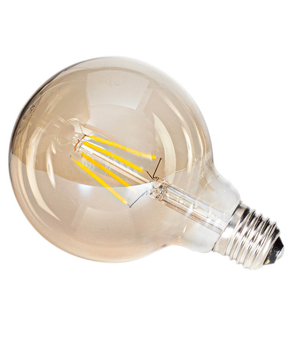 By Rydéns - Filament dekorationslampa LED dimbar glob E27 4W Ø95mm Amber