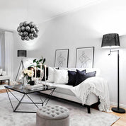 By Rydéns - Orlando golvlampa sandsvart/svart
