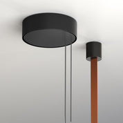 T.O. Pendant Matt Krom med Bränd Orange Webbing