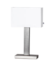 By Rydéns - Prime bordslampa H47 cm borstad stål/vit skärm