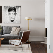 By Rydéns - Marcel golvlampa H150 cm mässing/vit