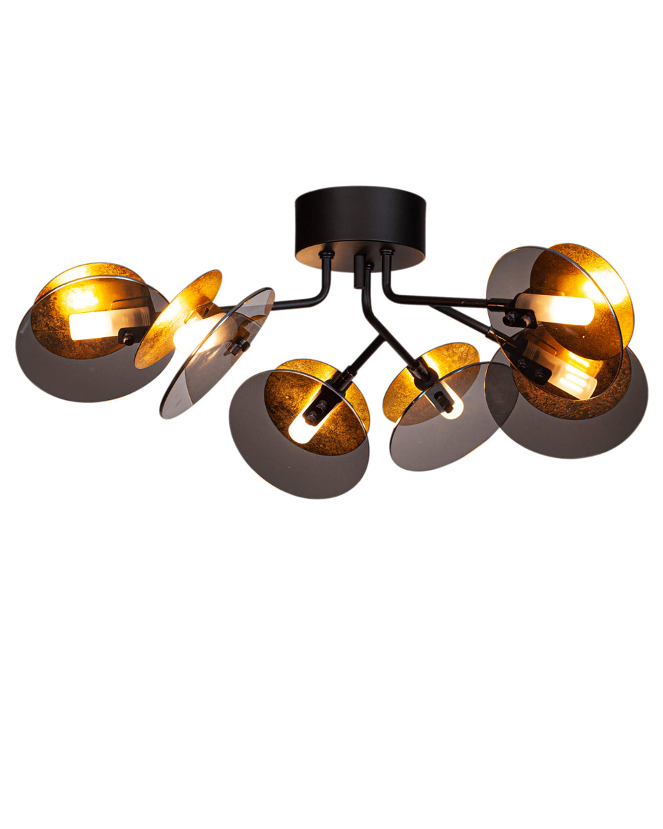 By Rydéns - Turno plafond Ø66 cm svart/guld
