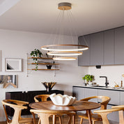 By Rydéns - Trione taklampa Ø80cm LED valnöt