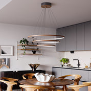 By Rydéns - Trione taklampa Ø80cm LED valnöt