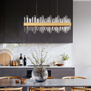 By Rydéns - Triumph taklampa bar L80cm mässing/klar