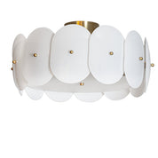 By Rydéns - Omlott plafond Ø53 cm mässing/vit