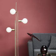 Hübsch - Balance Golvlampa Mässingsfärg