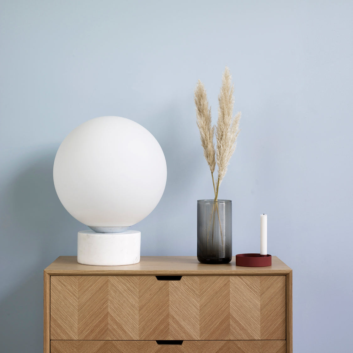 Hübsch - Sphere Golvlampa Vit