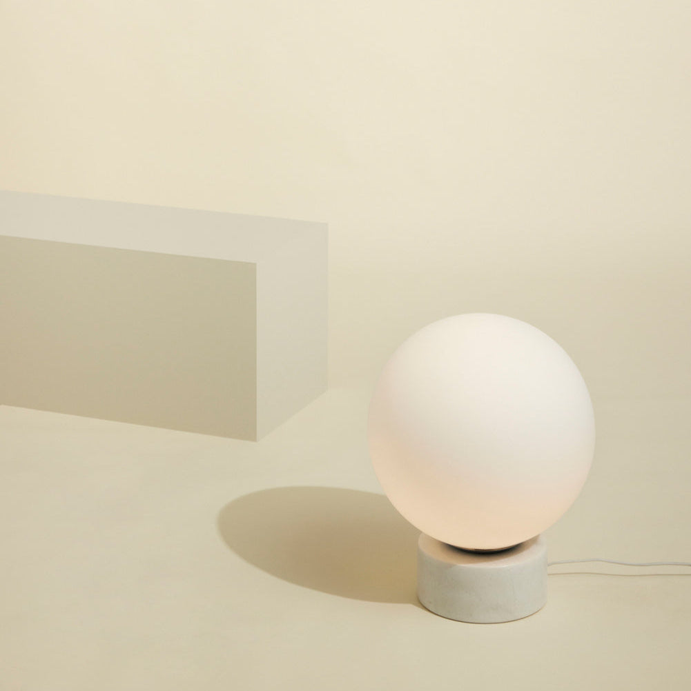 Hübsch - Sphere Golvlampa Vit
