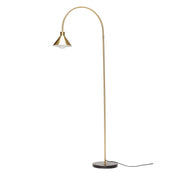 Hübsch - Pipe Golvlampa Mässingsfärg