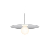 Bola Disc Pendant 22" - 6" Glob - Krom - LED
