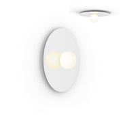Bola Disc Flush 18" - 5" Globe - Vit - LED