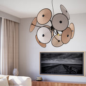 By Rydéns - Cappello taklampa Ø82 cm matt svart/beige