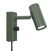 Belid - Vägglampa Cato enkel blank skogsgrön/mattsvart