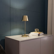 Herstal - Bordslampa Gil il Grande satin brass/satin brass