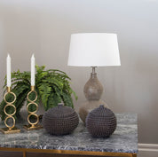 By Rydéns - Lofty bordslampa H55 cm satin/vit skärm