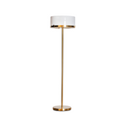 By Rydéns - Marcel golvlampa H150 cm mässing/vit