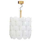 By Rydéns - Omlott taklampa Ø50 cm mässing/vit