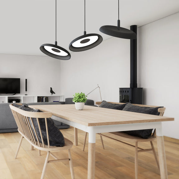 Nivel Pendant 22 Slate Blue med vit Sladd
