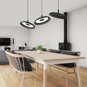 Nivel Pendant 15 Slate Blue med Svart Sladd