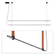 T.O. Pendant Matt Krom med Bränd Orange Webbing