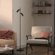 Herstal - Golvlampa Pipeline dubbel mattsvart