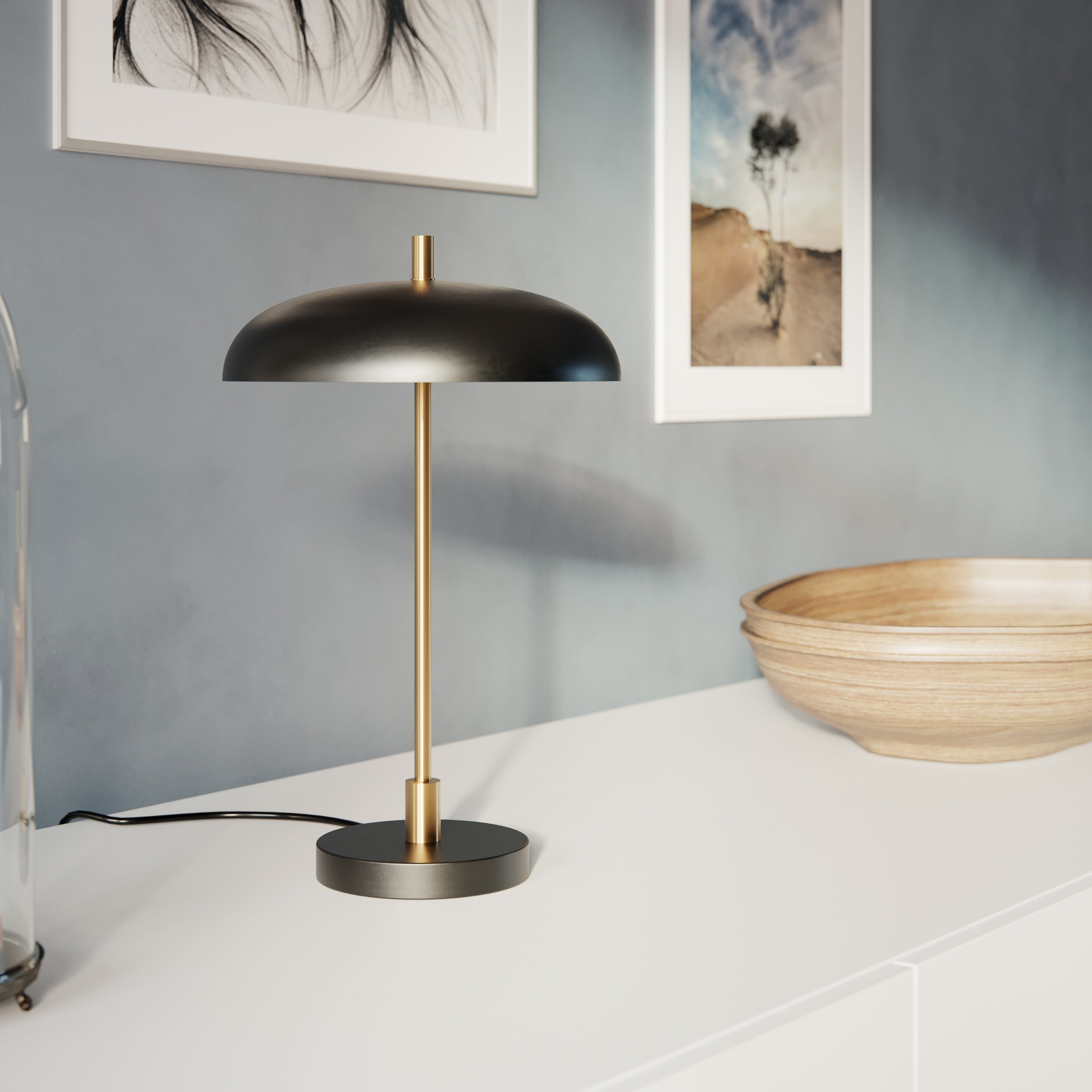 By Rydéns - Shelby bordslampa svart/guld