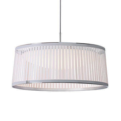 Solis Drum Pendant - 24" Vit - LED