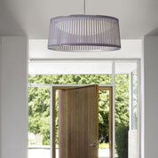 Solis Drum Pendant- 36" Silver - LED