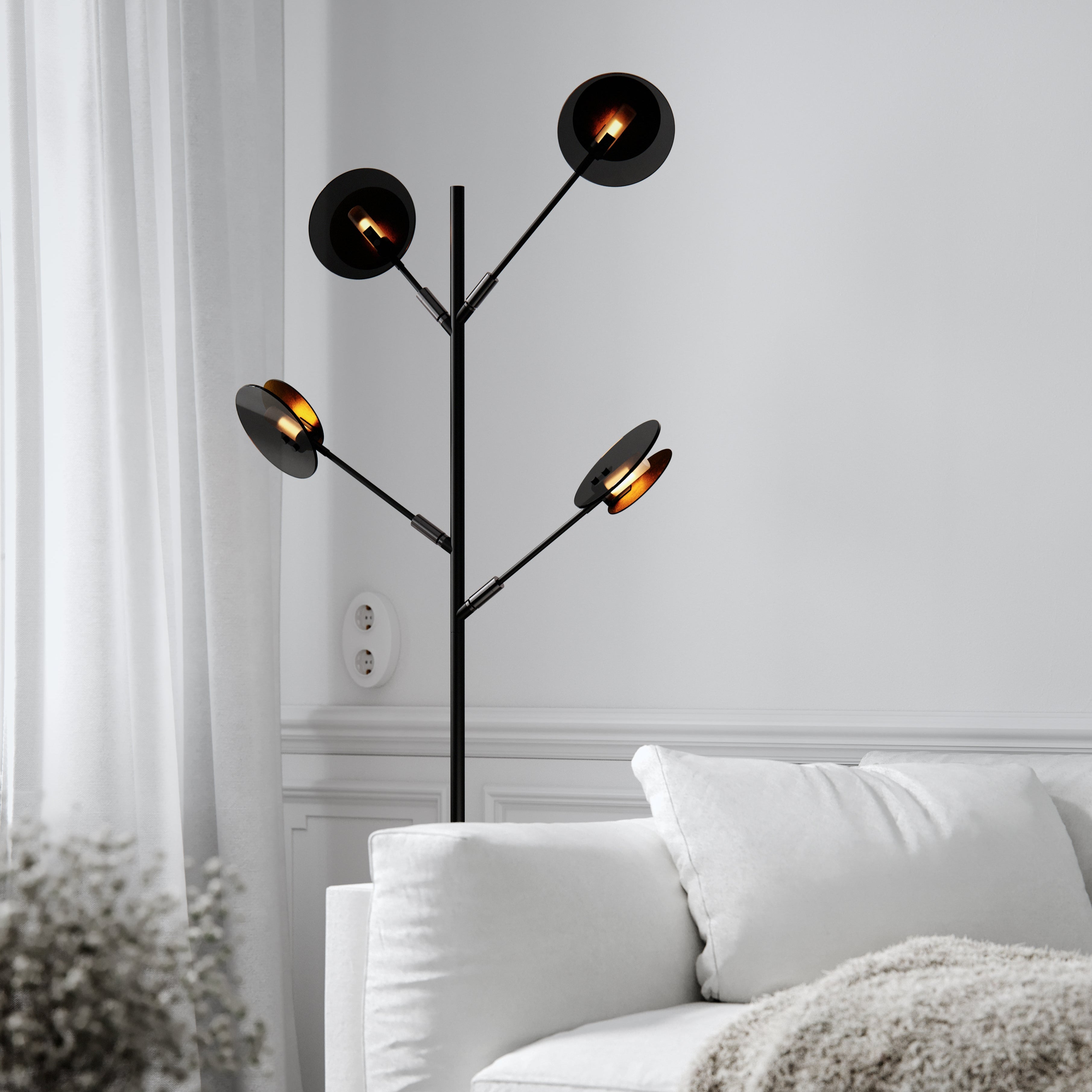 By Rydéns - Turno golvlampa svart