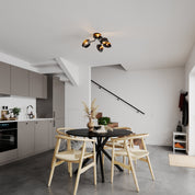 By Rydéns - Turno plafond Ø66 cm svart/guld