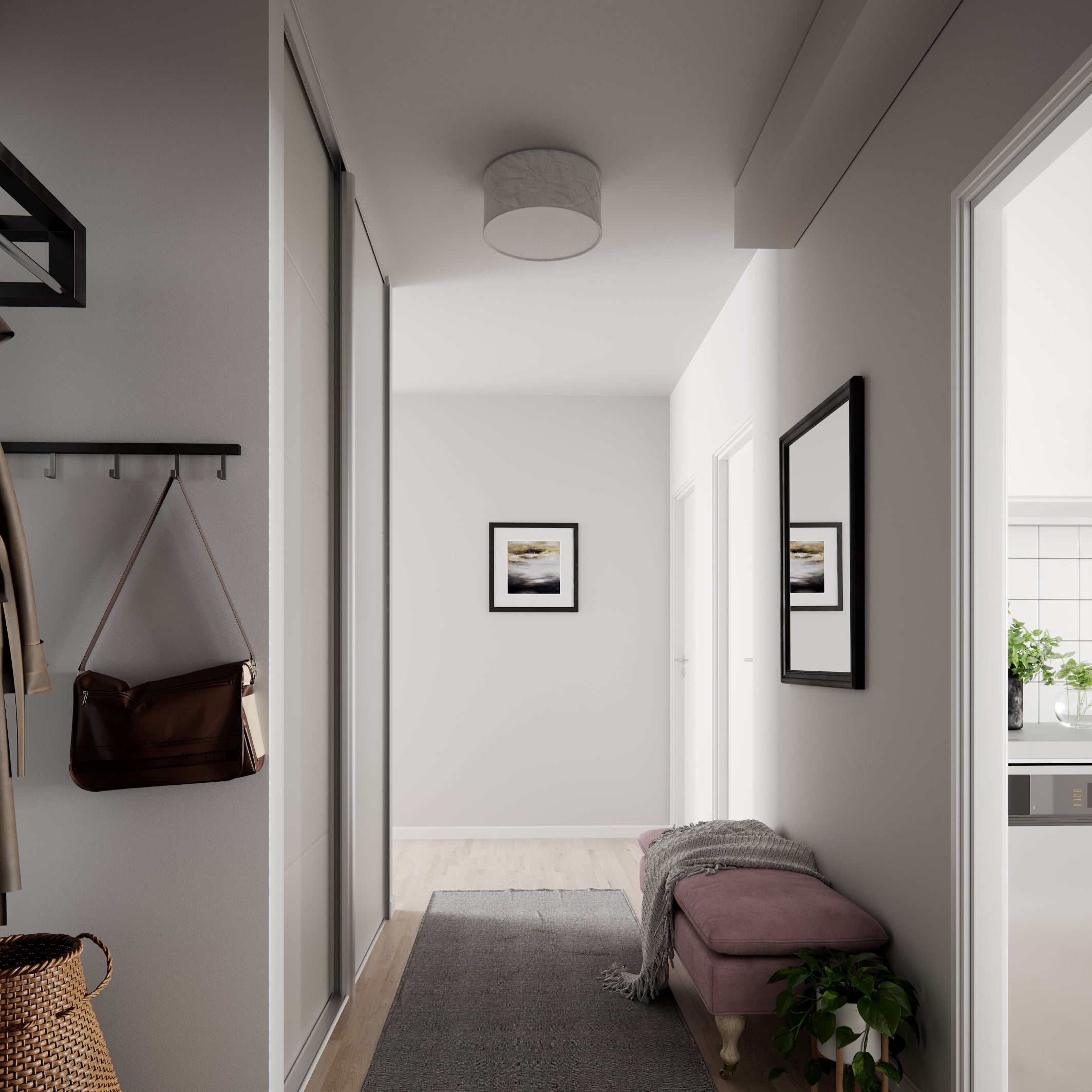 By Rydéns - Vita plafond Ø40 cm vit