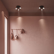 Herstal - Spotlight Cut 3 lampor svart/opal glas