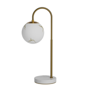 By Rydéns - Bellagio bordlampa H60cm mässing/vit