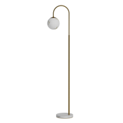 By Rydéns - Bellagio golvlampa H163cm mässing/vit