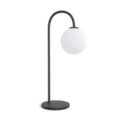 Herstal - Bordslampa Ballon svart/opal glas